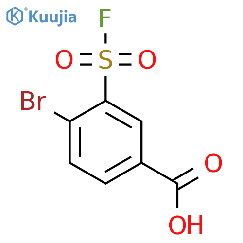 4-Bromo-3-(fluorosulfonyl)benzoic acid structure