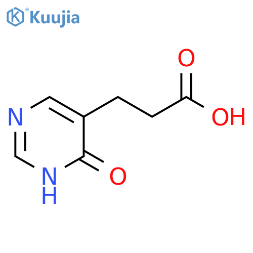 3-(4-hydroxypyrimidin-5-yl)propanoic acid structure