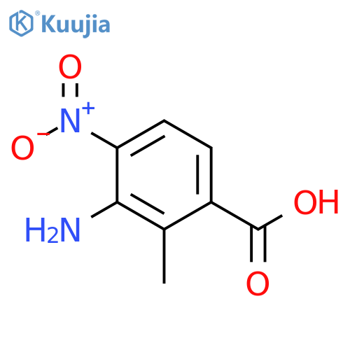 3-amino-2-methyl-4-nitrobenzoic acid structure