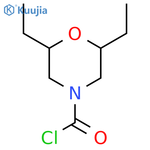 2,6-Diethylmorpholine-4-carbonyl chloride structure