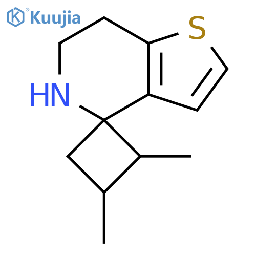 3,4-dimethyl-6',7'-dihydro-5'H-spirocyclobutane-1,4'-thieno3,2-cpyridine structure