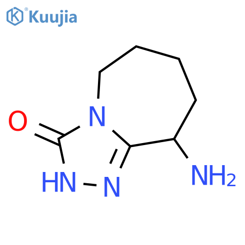 3H-1,2,4-Triazolo[4,3-a]azepin-3-one, 9-amino-2,5,6,7,8,9-hexahydro- structure