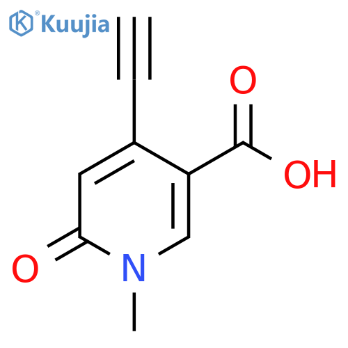 4-Ethynyl-1-methyl-6-oxo-1,6-dihydropyridine-3-carboxylic acid structure
