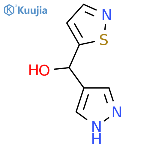 (1H-Pyrazol-4-yl)(1,2-thiazol-5-yl)methanol structure