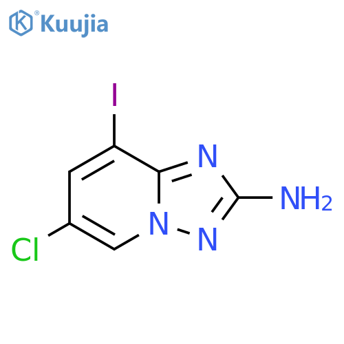 2-Amino-6-chloro-8-iodo-[1,2,4]triazolo[1,5-a]pyridine structure