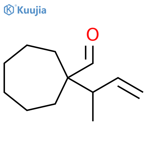 1-(but-3-en-2-yl)cycloheptane-1-carbaldehyde structure
