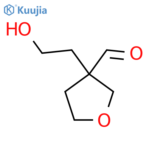 3-(2-Hydroxyethyl)oxolane-3-carbaldehyde structure