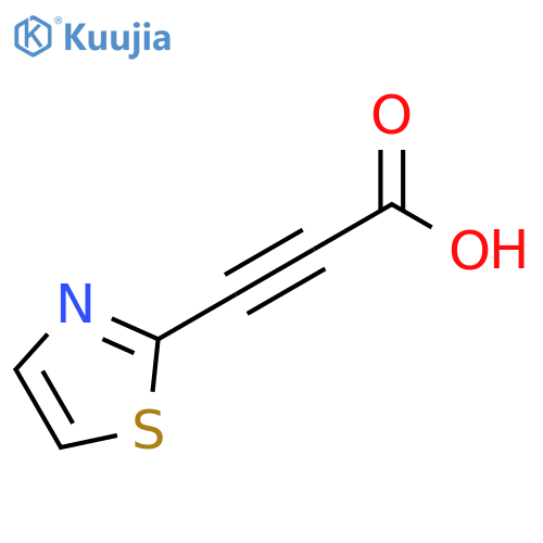3-(1,3-thiazol-2-yl)prop-2-ynoic acid structure