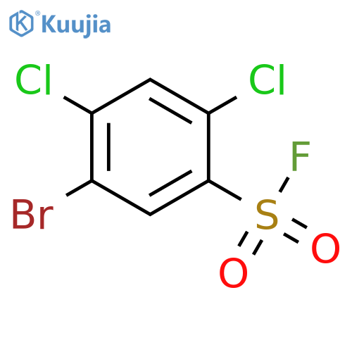 5-bromo-2,4-dichlorobenzene-1-sulfonyl fluoride structure