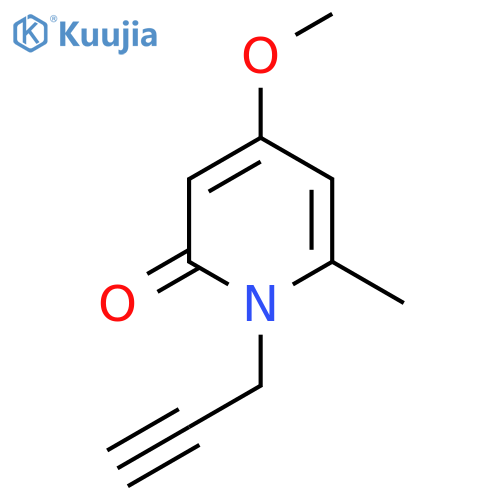 4-methoxy-6-methyl-1-(prop-2-yn-1-yl)pyridin-2(1H)-one structure
