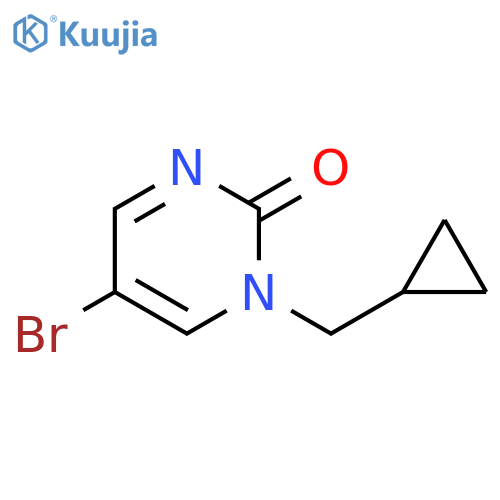 2(1H)-Pyrimidinone, 5-bromo-1-(cyclopropylmethyl)- structure