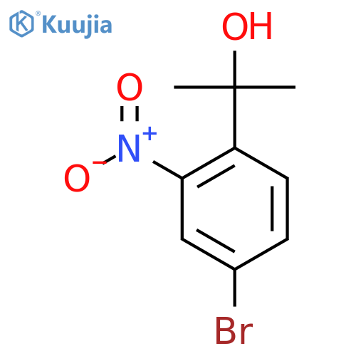 2-(4-bromo-2-nitrophenyl)propan-2-ol structure