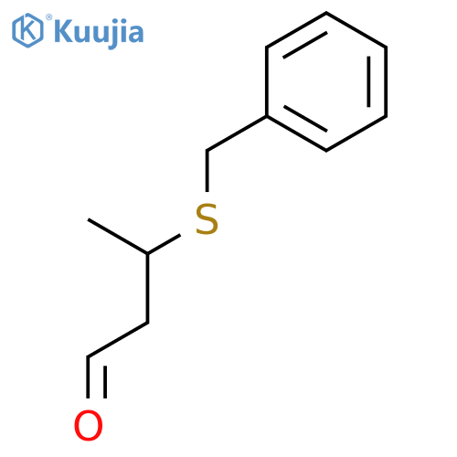 Butanal, 3-[(phenylmethyl)thio]- structure