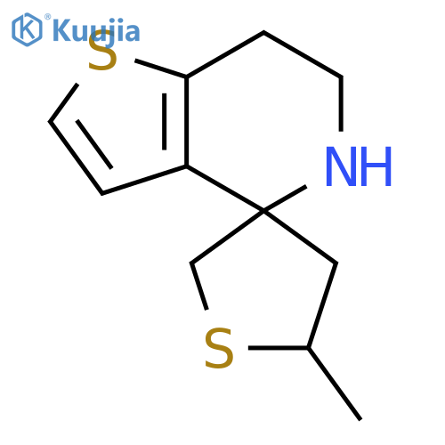 5'-methyl-6,7-dihydro-5H-spirothieno3,2-cpyridine-4,3'-thiolane structure