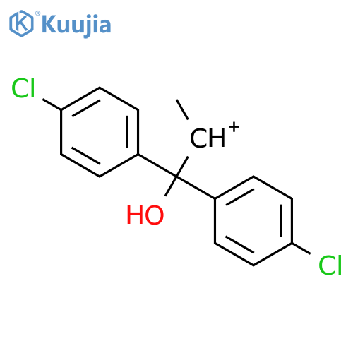 Ethylium, 2,2-bis(4-chlorophenyl)-2-hydroxy-1-methyl- structure