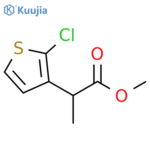 methyl 2-(2-chlorothiophen-3-yl)propanoate structure