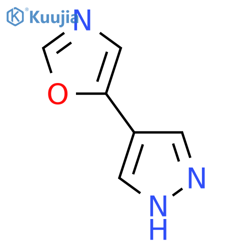 5-(1H-pyrazol-4-yl)-1,3-oxazole structure
