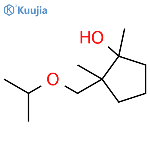 1,2-dimethyl-2-(propan-2-yloxy)methylcyclopentan-1-ol structure