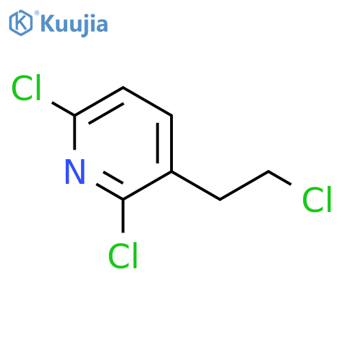 Pyridine, 2,6-dichloro-3-(2-chloroethyl)- structure