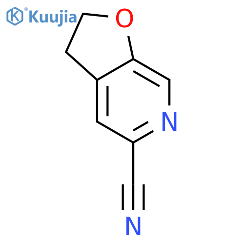 Furo[2,3-c]pyridine-5-carbonitrile,2,3-dihydro- structure