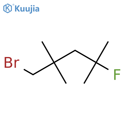 1-bromo-4-fluoro-2,2,4-trimethylpentane structure