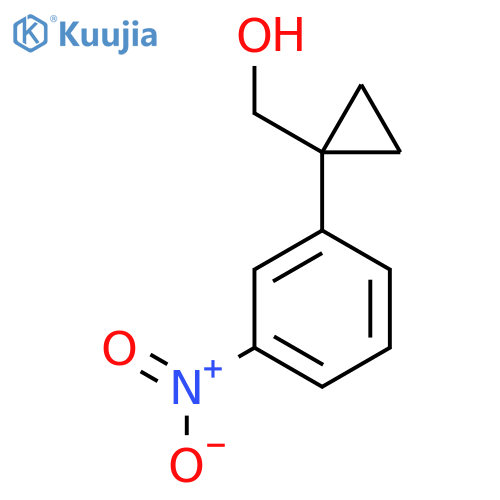 1-(3-nitrophenyl)cyclopropylmethanol structure