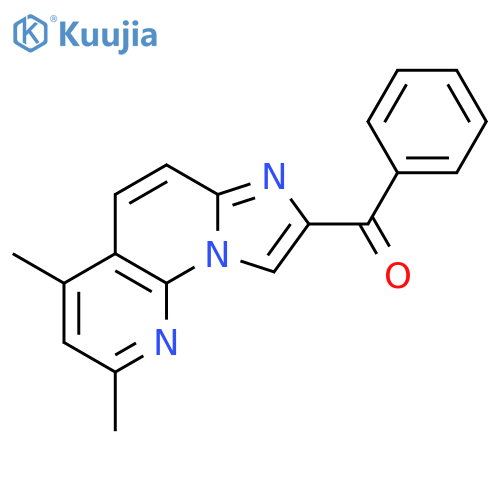 Methanone, (2,4-dimethylimidazo[1,2-a][1,8]naphthyridin-8-yl)phenyl- structure