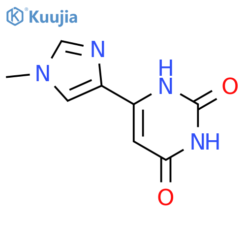 6-(1-methyl-1H-imidazol-4-yl)pyrimidine-2,4-diol structure