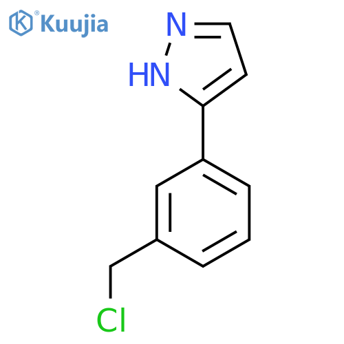 3-(3-(Chloromethyl)phenyl)-1H-pyrazole structure