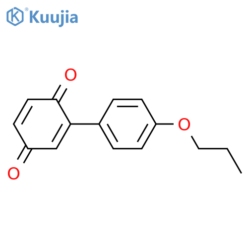 2,5-Cyclohexadiene-1,4-dione, 2-(4-propoxyphenyl)- structure