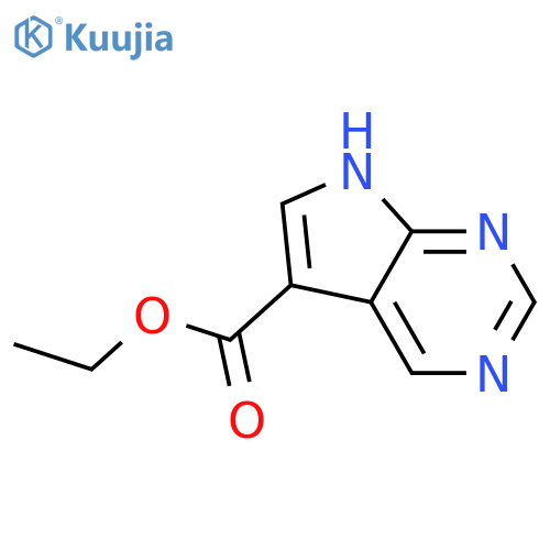 Ethyl 7H-pyrrolo[2,3-d]pyrimidine-5-carboxylate structure