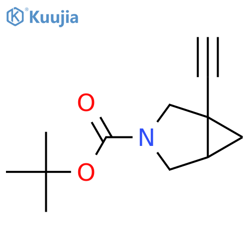 Tert-butyl 1-ethynyl-3-azabicyclo[3.1.0]hexane-3-carboxylate structure