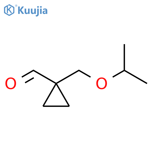 1-(isopropoxymethyl)cyclopropane-1-carbaldehyde structure