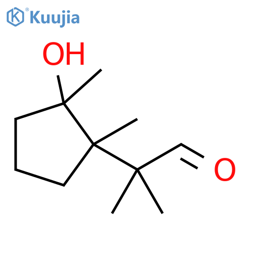 2-(2-Hydroxy-1,2-dimethylcyclopentyl)-2-methylpropanal structure