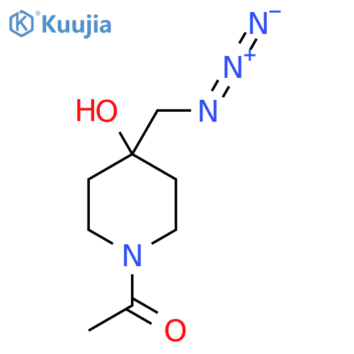 1-(4-(Azidomethyl)-4-hydroxypiperidin-1-yl)ethan-1-one structure