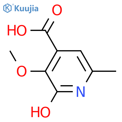 2-hydroxy-3-methoxy-6-methylpyridine-4-carboxylic acid structure