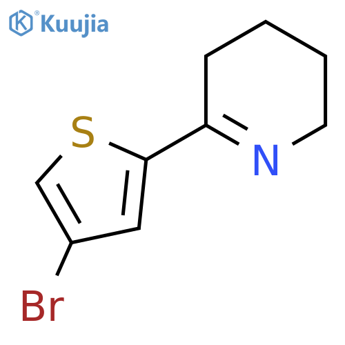 6-(4-Bromothiophen-2-yl)-2,3,4,5-tetrahydropyridine structure