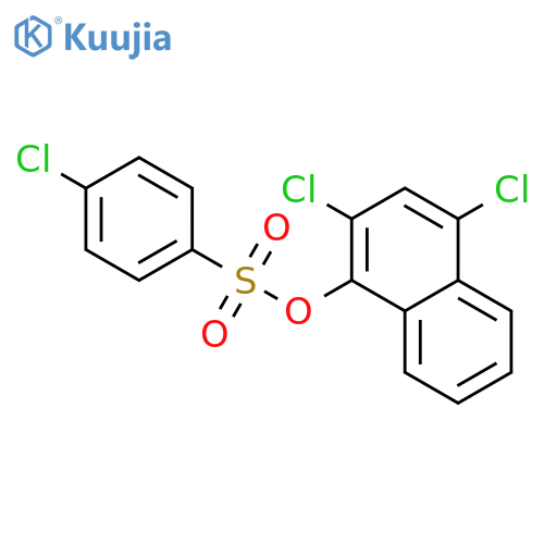 2,4-dichloro-1-naphthyl 4-chlorobenzenesulfonate structure