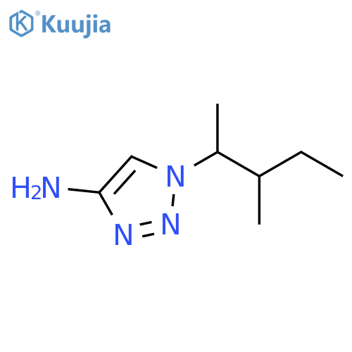 1-(3-methylpentan-2-yl)-1H-1,2,3-triazol-4-amine structure