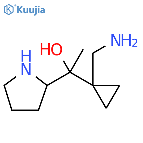2-Pyrrolidinemethanol, α-[1-(aminomethyl)cyclopropyl]-α-methyl- structure