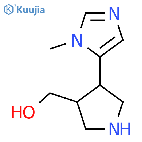 4-(1-methyl-1H-imidazol-5-yl)pyrrolidin-3-ylmethanol structure