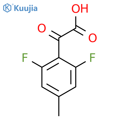 2-(2,6-Difluoro-4-methylphenyl)-2-oxoacetic acid structure