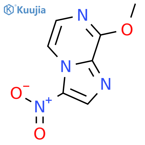 Imidazo[1,2-a]pyrazine, 8-methoxy-3-nitro- structure