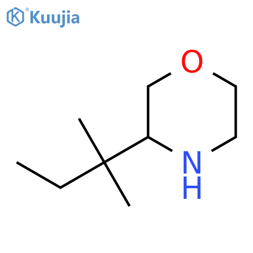 3-(2-methylbutan-2-yl)morpholine structure