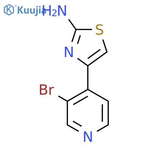 4-(3-bromopyridin-4-yl)-1,3-thiazol-2-amine structure