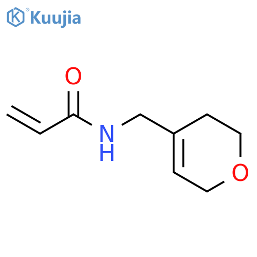 N-(3,6-dihydro-2H-pyran-4-yl)methylprop-2-enamide structure