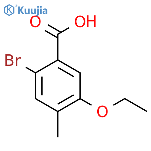 2-Bromo-5-ethoxy-4-methyl-benzoic acid structure