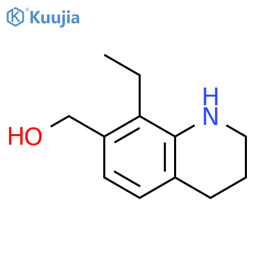 (8-ethyl-1,2,3,4-tetrahydroquinolin-7-yl)methanol structure
