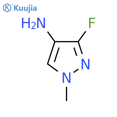 3-fluoro-1-methyl-1H-pyrazol-4-amine structure