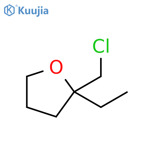 Furan, 2-(chloromethyl)-2-ethyltetrahydro- structure